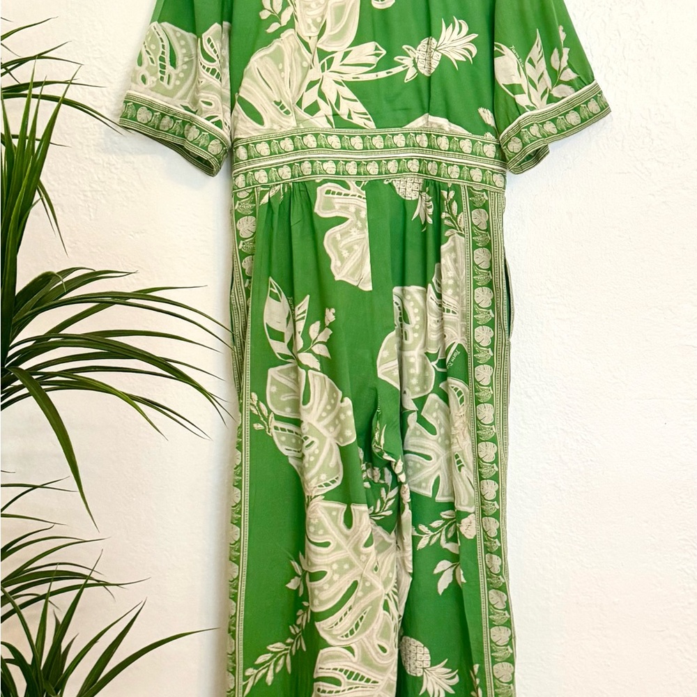 Farm Rio Monstera Wide Leg Jumpsuit - Picture 6 of 11